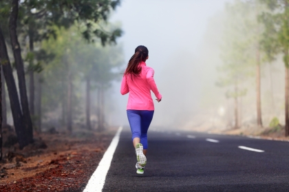 Healthy running runner woman workout